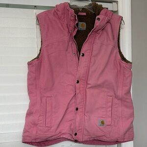 Carhartt Pink Sherpa Lined Vest